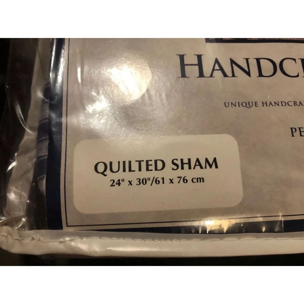 Hotel Collection‎ Imperial 100% Cotton 24 X 30 Quilted Sham Blue Country new